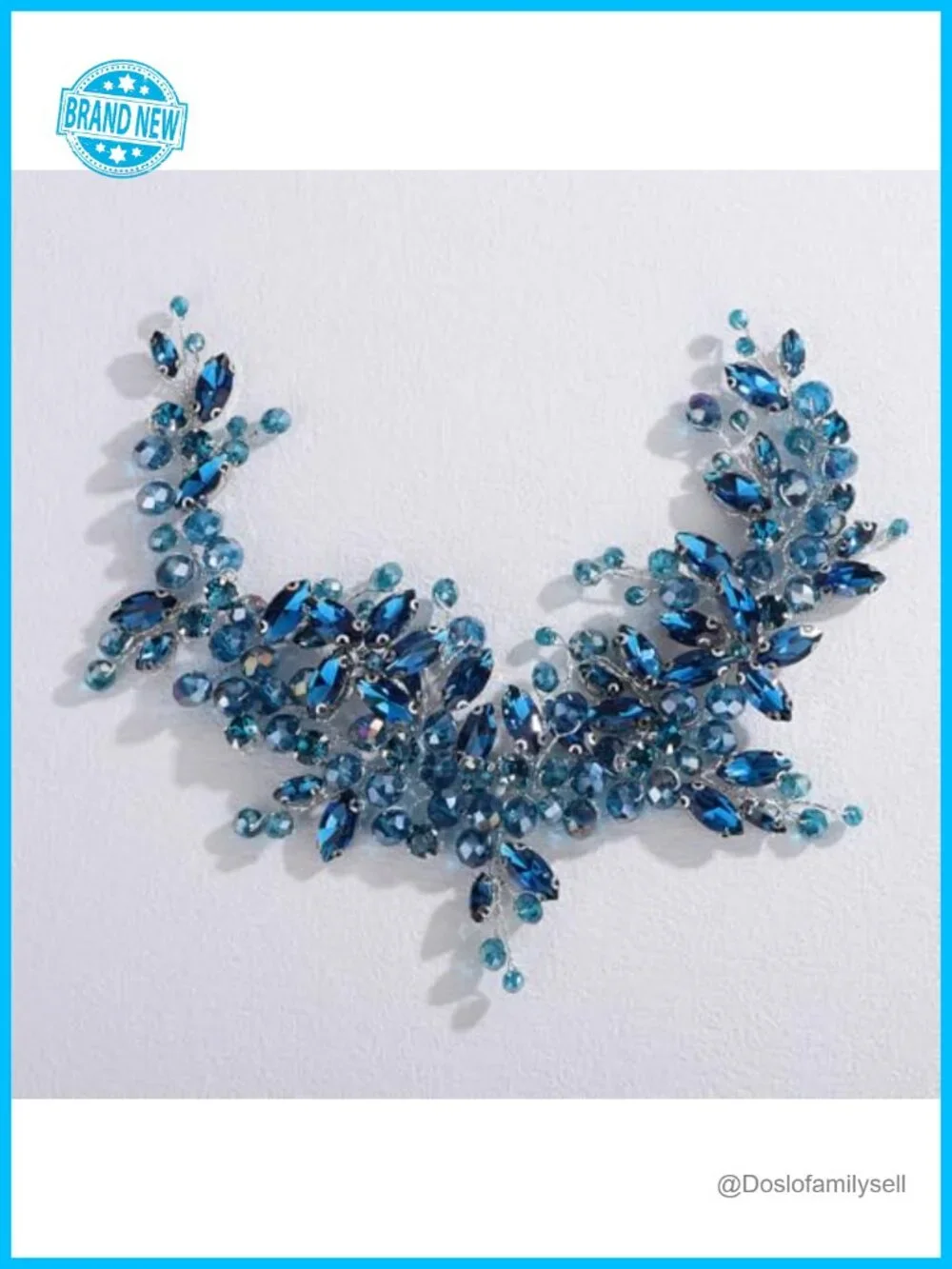 Handcrafted Rhinestone Hair Vine Wedding Headpiece Bridal Hair Accessory